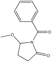 5-Methoxy-1-[benzoyl]pyrrolidin-2-one 结构式