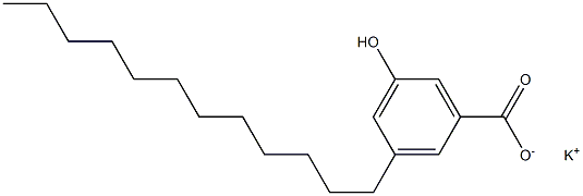 3-Dodecyl-5-hydroxybenzoic acid potassium salt 结构式