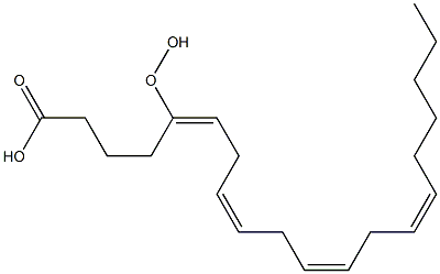 (5E,8Z,11Z,14Z)-5-Hydroperoxy-5,8,11,14-icosatetraenoic acid 结构式