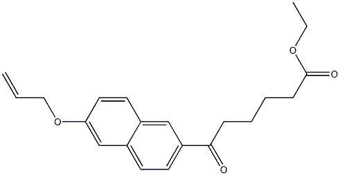 6-Oxo-6-[6-(allyloxy)-2-naphtyl]hexanoic acid ethyl ester 结构式