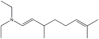 N,N-Diethyl-3,7-dimethylocta-1,6-dien-1-ylamine 结构式