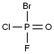 Bromochlorofluorophosphine oxide 结构式