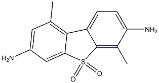 3,7-Diamino-1,6-dimethyldibenzothiophene 5,5-dioxide 结构式