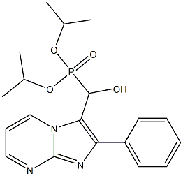 (2-Phenylimidazo[1,2-a]pyrimidin-3-yl)hydroxymethylphosphonic acid diisopropyl ester 结构式