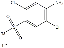 4-Amino-2,5-dichlorobenzenesulfonic acid lithium salt 结构式