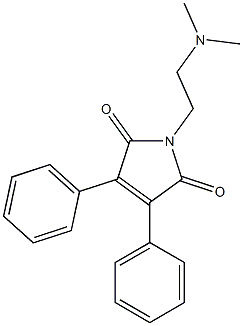 3,4-Diphenyl-1-[2-(dimethylamino)ethyl]-1H-pyrrole-2,5-dione 结构式