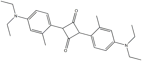 1,3-Bis[2-methyl-4-(N,N-diethylamino)phenyl]cyclobutane-2,4-dione 结构式