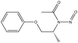 (+)-N-[(R)-1-Methyl-2-phenoxyethyl]-N-nitrosoacetamide 结构式