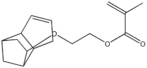 Methacrylic acid 2-(tricyclo[5.2.1.02,6]dec-3-en-8-yloxy)ethyl ester 结构式