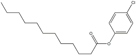 Lauric acid 4-chlorophenyl ester 结构式