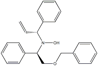 N-[(R)-2-Benzyloxy-1-phenylethyl]-N-[(1R)-1-phenyl-2-propenyl]hydroxylamine 结构式