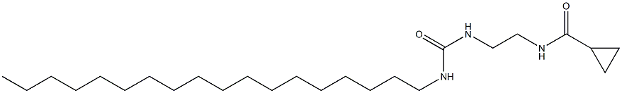 N-[2-(3-Stearylureido)ethyl]cyclopropanecarboxamide 结构式