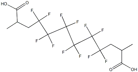 2,11-Dimethyl-4,4,5,5,6,6,7,7,8,8,9,9-dodecafluorododecanedioic acid 结构式