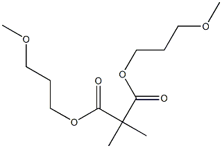 Propane-2,2-dicarboxylic acid bis(3-methoxypropyl) ester 结构式