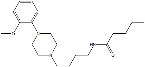 N-[4-[4-(2-Methoxyphenyl)-1-piperazinyl]butyl]-valeramide 结构式