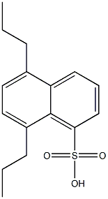 5,8-Dipropyl-1-naphthalenesulfonic acid 结构式