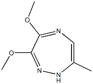 7-Methyl-3,4-dimethoxy-1H-1,2,5-triazepine 结构式