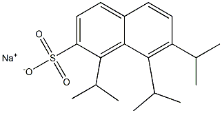 1,7,8-Triisopropyl-2-naphthalenesulfonic acid sodium salt 结构式