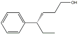 [S,(-)]-4-Phenyl-1-hexanol 结构式