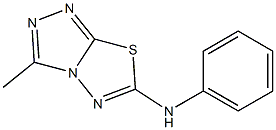 3-Methyl-N-phenyl-1,2,4-triazolo[3,4-b][1,3,4]thiadiazol-6-amine 结构式