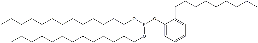 Phosphorous acid (2-nonylphenyl)ditridecyl ester 结构式