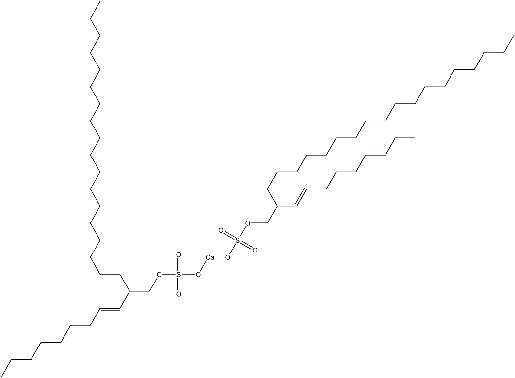 Bis[2-(1-nonenyl)icosyloxysulfonyloxy]calcium 结构式