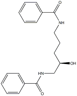 (-)-N,N'-[(R)-2-Hydroxypentamethylene]bisbenzamide 结构式