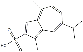 1,4-Dimethyl-7-isopropylazulene-2-sulfonic acid 结构式