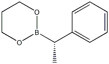 2-[(S)-1-Phenylethyl]-1,3,2-dioxaborinane 结构式