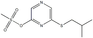 Methanesulfonic acid 6-(2-methylpropylthio)-2-pyrazinyl ester 结构式