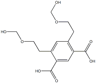 4,6-Bis[2-(hydroxymethoxy)ethyl]isophthalic acid 结构式