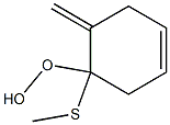 (Tetrahydro-3-methylene-2-methylthiophen)-2-yl hydroperoxide 结构式