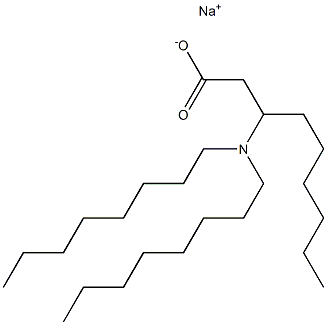 3-(Dioctylamino)nonanoic acid sodium salt 结构式