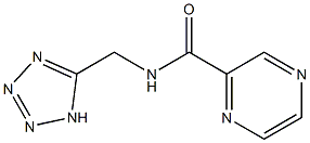 N-(1H-Tetrazol-5-ylmethyl)pyrazine-2-carboxamide 结构式