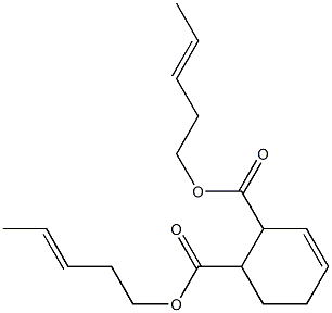 3-Cyclohexene-1,2-dicarboxylic acid bis(3-pentenyl) ester 结构式