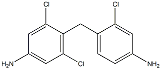 4-[(4-Amino-2-chlorophenyl)methyl]-3,5-dichloroaniline 结构式