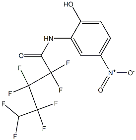 N-(2-Hydroxy-5-nitrophenyl)-2,2,3,3,4,4,5,5-octafluorovaleramide 结构式