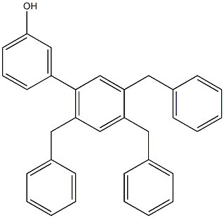 3-(3,4,6-Tribenzylphenyl)phenol 结构式