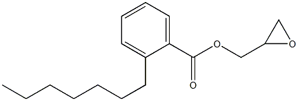 2-Heptylbenzoic acid glycidyl ester 结构式