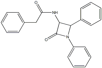 3-[(Phenylacetyl)amino]-1,4-diphenylazetidin-2-one 结构式