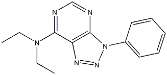 3-Phenyl-7-diethylamino-3H-1,2,3-triazolo[4,5-d]pyrimidine 结构式