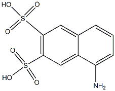 5-Amino-2,3-naphthalenedisulfonic acid 结构式