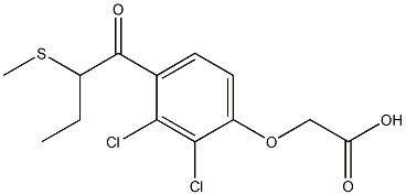 [2,3-Dichloro-4-[2-(methylthio)butyryl]phenoxy]acetic acid 结构式