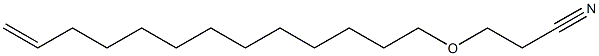 3-(12-Tridecenyloxy)propiononitrile 结构式