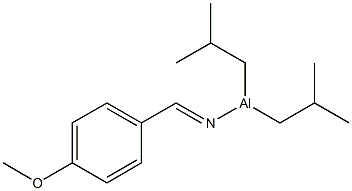 Diisobutyl(4-methoxybenzylideneamino)aluminum 结构式