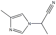 1-(1-Cyanoethyl)-4-methyl-1H-imidazole 结构式