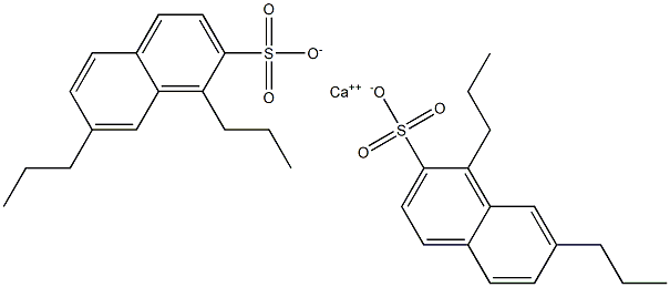 Bis(1,7-dipropyl-2-naphthalenesulfonic acid)calcium salt 结构式
