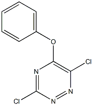3,6-Dichloro-5-phenoxy-1,2,4-triazine 结构式