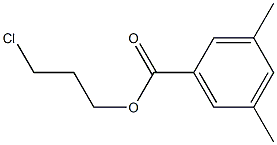 3,5-Dimethylbenzenecarboxylic acid 3-chloropropyl ester 结构式