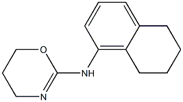 5,6,7,8-Tetrahydro-N-(5,6-dihydro-4H-1,3-oxazin-2-yl)-1-naphthalenamine 结构式